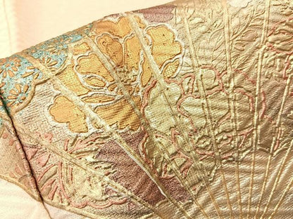 平和屋着物●ブライダルファッションデザイナー・桂由美 振袖 鳳凰檜扇花蝶文 暈し染め 金銀彩 正絹 逸品 BAAW5152hj