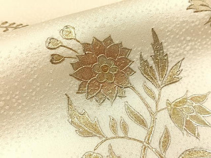 平和屋着物●金彩友禅　卓越技能者・名工・和田光正　訪問着　更紗花文　金彩　正絹　逸品　BAAW5154hj