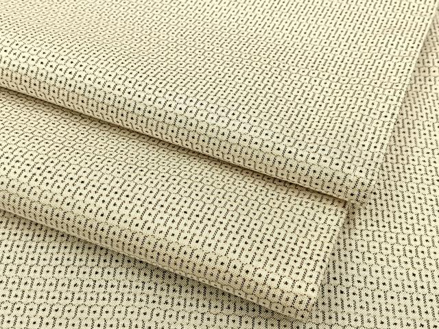 平和屋着物●本場大島紬 白大島 100亀甲 総詰め 正絹 逸品 未使用 BAAW5157hj