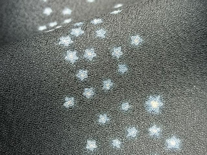 平和屋着物●上質な小紋 星 暈し染め 黒地 正絹 逸品 未使用 BAAW5158hj