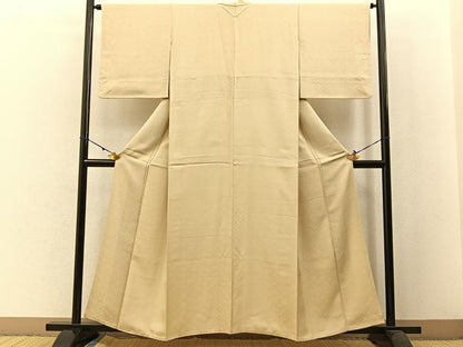 平和屋着物●上質な色無地 花地紋 砥粉色 正絹 逸品 BAAW5166hj