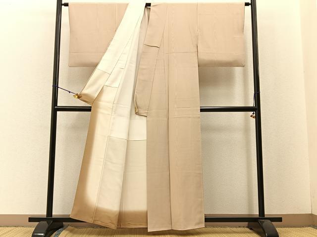 平和屋着物●二代目 川村久太郎 小紋 杢目文様 正絹 逸品 BAAW5168hj
