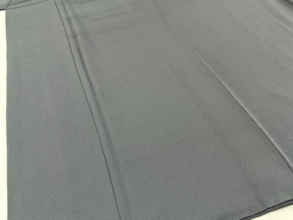 平和屋着物●上質な色無地 薄鼠色 正絹 逸品 BAAW5175hj