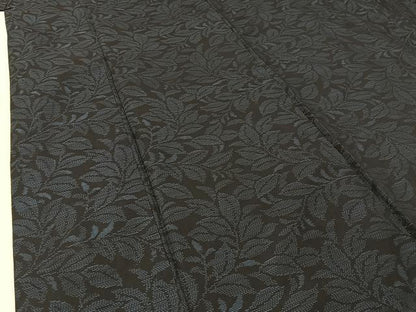 平和屋着物●本場大島紬 草葉文 正絹 逸品 BAAW5178hj