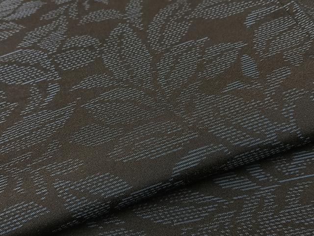 平和屋着物●本場大島紬 草葉文 正絹 逸品 BAAW5178hj