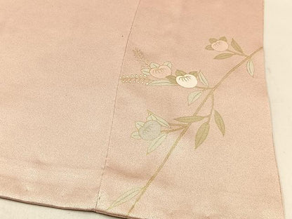 平和屋着物●訪問着 松皮菱枝花文 金彩 正絹 逸品 BAAW5179hj