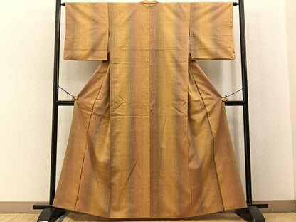平和屋着物●上質な紬 間道 正絹 逸品 BAAW5181hj