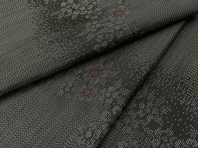 平和屋着物●本場大島紬 草花文 正絹 逸品 未使用 BAAW5185hj