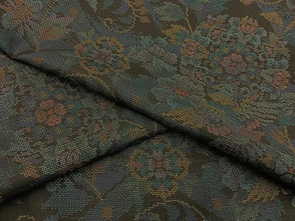 平和屋着物●本場大島紬 9マルキ 更紗花鳥文 正絹 逸品 未使用 BAAW5188hj
