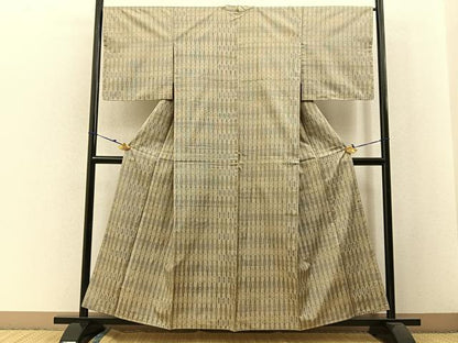 平和屋着物●本場大島紬 7マルキ 吉祥文 正絹 逸品 BAAW5196hj