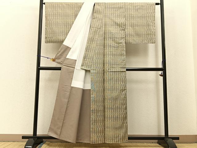 平和屋着物●本場大島紬 7マルキ 吉祥文 正絹 逸品 BAAW5196hj