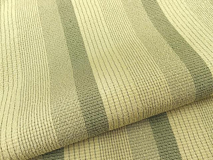 平和屋着物●本塩沢 縞 正絹 逸品 BAAW5197hj