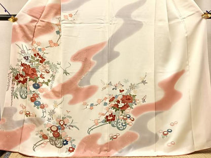 平和屋着物■訪問着 花車文 金彩 正絹 逸品 BAAW5213hj