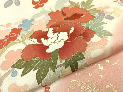 平和屋着物■訪問着 花車文 金彩 正絹 逸品 BAAW5213hj