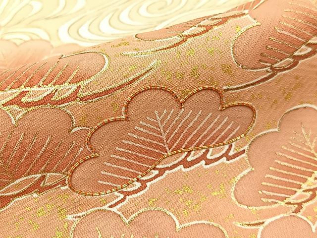 平和屋着物■豪華色留袖 駒刺繍 浜松文 金彩 正絹 逸品 BAAW5215hj