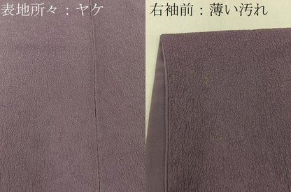 平和屋着物■上質な色無地 二藍色 正絹 逸品 BAAW5258hj