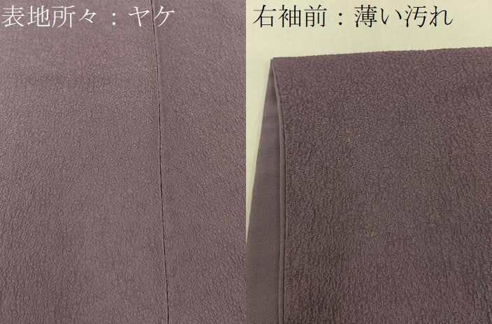 平和屋着物■上質な色無地 二藍色 正絹 逸品 BAAW5258hj