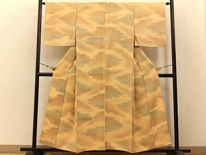 平和屋着物■上質な小紋 雲重ね文 正絹 逸品 BAAW5299hj
