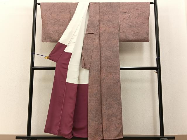 平和屋着物■江戸小紋 作家物 鮫小紋柄 正絹 逸品 BAAW5307hj