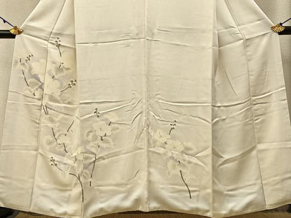 平和屋着物■訪問着 手描き 枝花文 暈し染め 正絹 逸品 BAAW5327hj