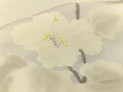 平和屋着物■訪問着 手描き 枝花文 暈し染め 正絹 逸品 BAAW5327hj