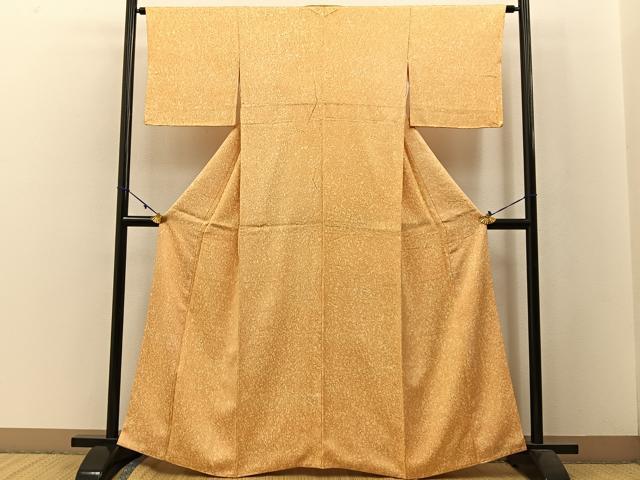 平和屋着物■上質な小紋 たたき染め 正絹 逸品 BAAW5352hj