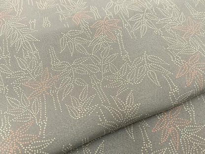平和屋着物■上質な小紋　紬地　笹竹文　正絹　逸品　BAAW5354hj