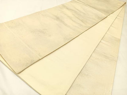 平和屋着物◎六通柄袋帯 霞文 銀糸 引箔 正絹 逸品 BAAW5439hj