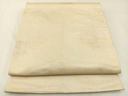 平和屋着物◎六通柄袋帯 霞文 銀糸 引箔 正絹 逸品 BAAW5439hj