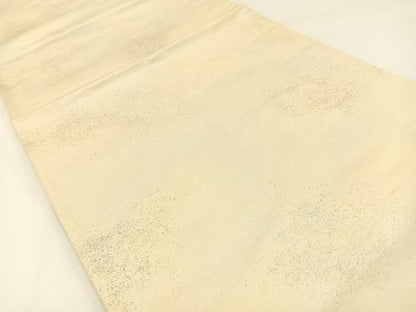 平和屋着物◎六通柄袋帯 霞文 銀糸 引箔 正絹 逸品 BAAW5439hj