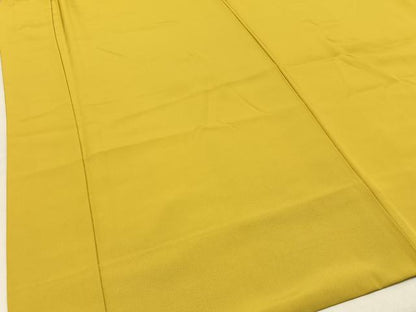 平和屋着物●長襦袢 袷 黄金色 正絹 逸品 BAAW5510hj