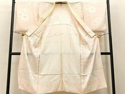 平和屋着物■長襦袢 無双仕立て 菊地紋 暈し染め 正絹 逸品 BAAW5515hj