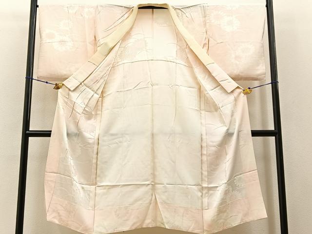 平和屋着物■長襦袢 無双仕立て 菊地紋 暈し染め 正絹 逸品 BAAW5515hj