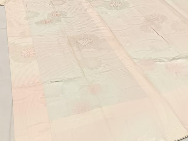 平和屋着物■長襦袢 無双仕立て 菊地紋 暈し染め 正絹 逸品 BAAW5515hj