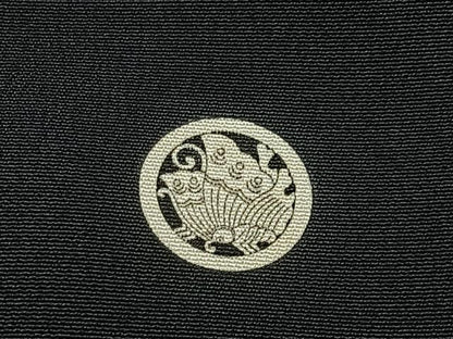 平和屋着物■豪華黒留袖 駒刺繍 扇面宝尽くし花蝶文 金彩 正絹 逸品 BAAW5547hj
