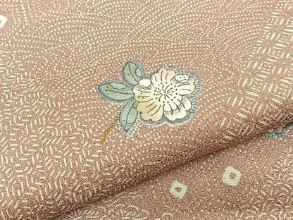 平和屋着物■上質な小紋 辻が花 手描き 金彩 正絹 逸品 BAAW5550hj