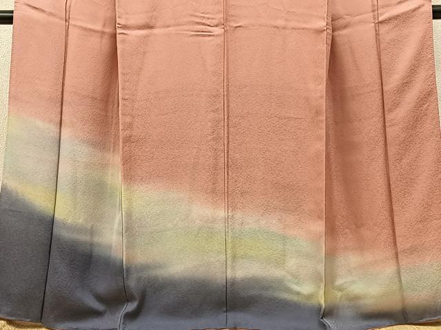 平和屋着物■訪問着 霞文 暈し染め 正絹 逸品 BAAW5555hj