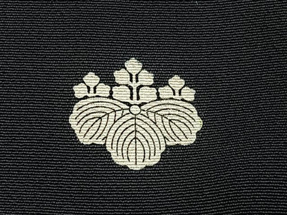 平和屋着物■豪華黒留袖　松竹梅　扇面飛鶴花文　金彩　正絹　逸品　BAAW5594hj