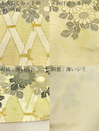 平和屋着物■訪問着 籬菊文 金彩 正絹 逸品 BAAW5595hj