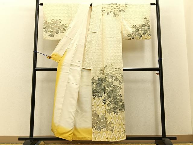 平和屋着物■訪問着 籬菊文 金彩 正絹 逸品 BAAW5595hj