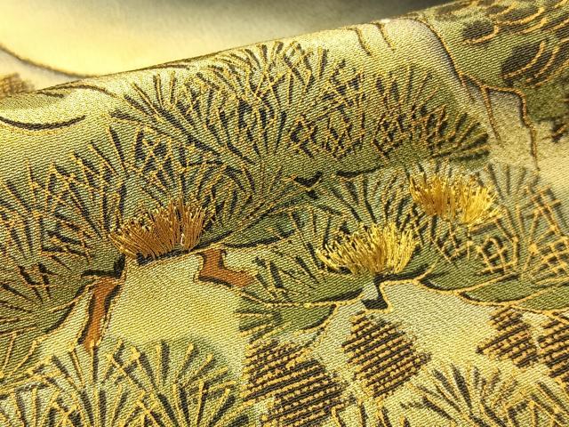 平和屋着物■豪華黒留袖　刺繍　浜松文　暈し染め　金彩　正絹　逸品　BAAW5598hj
