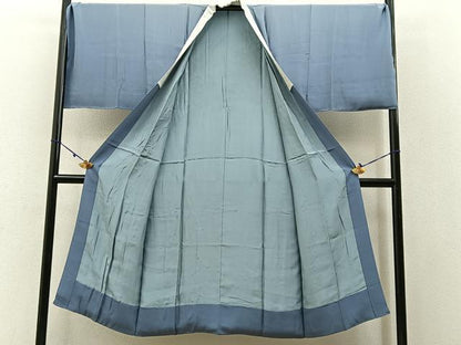 平和屋着物●男性　長襦袢　袷　人物風景文　暈し染め　キングサイズ　正絹　逸品　BAAW5628hj