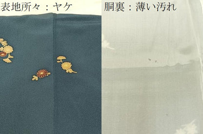 平和屋着物■訪問着 舞花文 暈し染め 金彩 正絹 逸品 BAAW5639hj