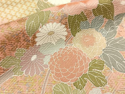 平和屋着物■訪問着 道長枝花文 暈し染め 金彩 正絹 逸品 BAAW5654hj