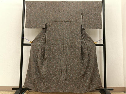 平和屋着物■上質な小紋 器物文 金彩 正絹 逸品 BAAW5657hj