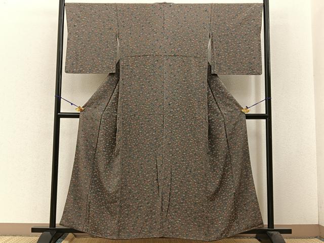 平和屋着物■上質な小紋 器物文 金彩 正絹 逸品 BAAW5657hj