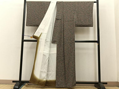 平和屋着物■上質な小紋 器物文 金彩 正絹 逸品 BAAW5657hj