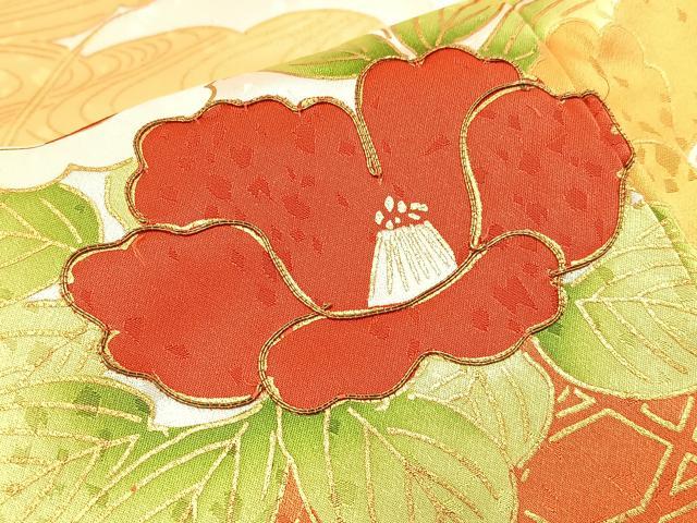 平和屋着物■訪問着 駒刺繍 雲取飾花文 金彩 正絹 逸品 BAAW5670hj