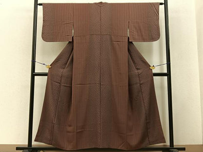 平和屋着物■上質な小紋 桜間道 正絹 逸品 BAAW5676hj