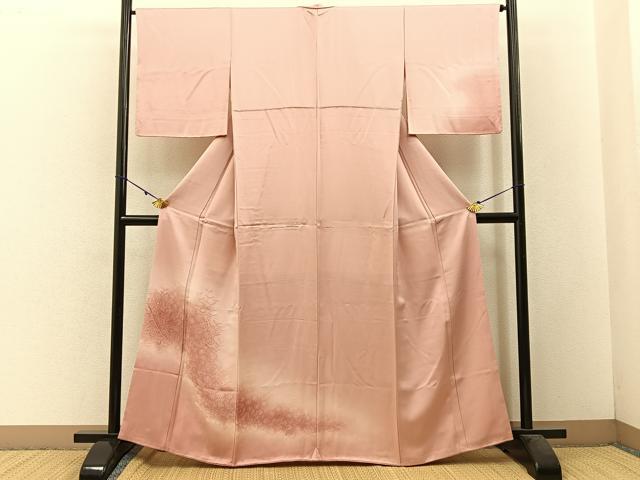 平和屋着物■訪問着 菊地紋 暈し染め 正絹 逸品 BAAW5677hj